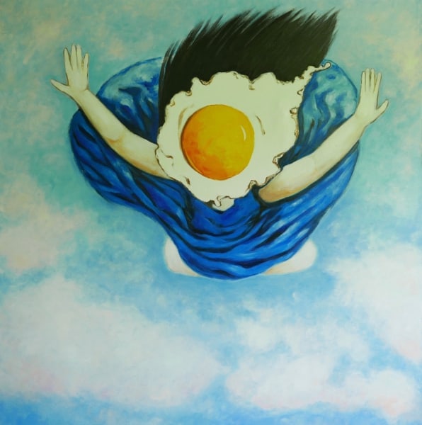 Egg girl flying by Ta Thimkaeo