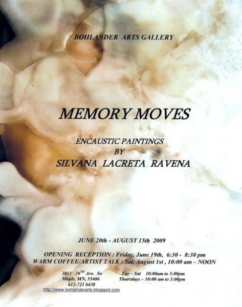 solo show at Bohlander Gallery, Minneapolis, MN, USA by Silvana LaCreta Ravena