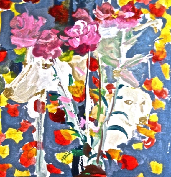 X - Tarsila and Nina In the Garden (Just For Fun) by Silvana LaCreta Ravena
