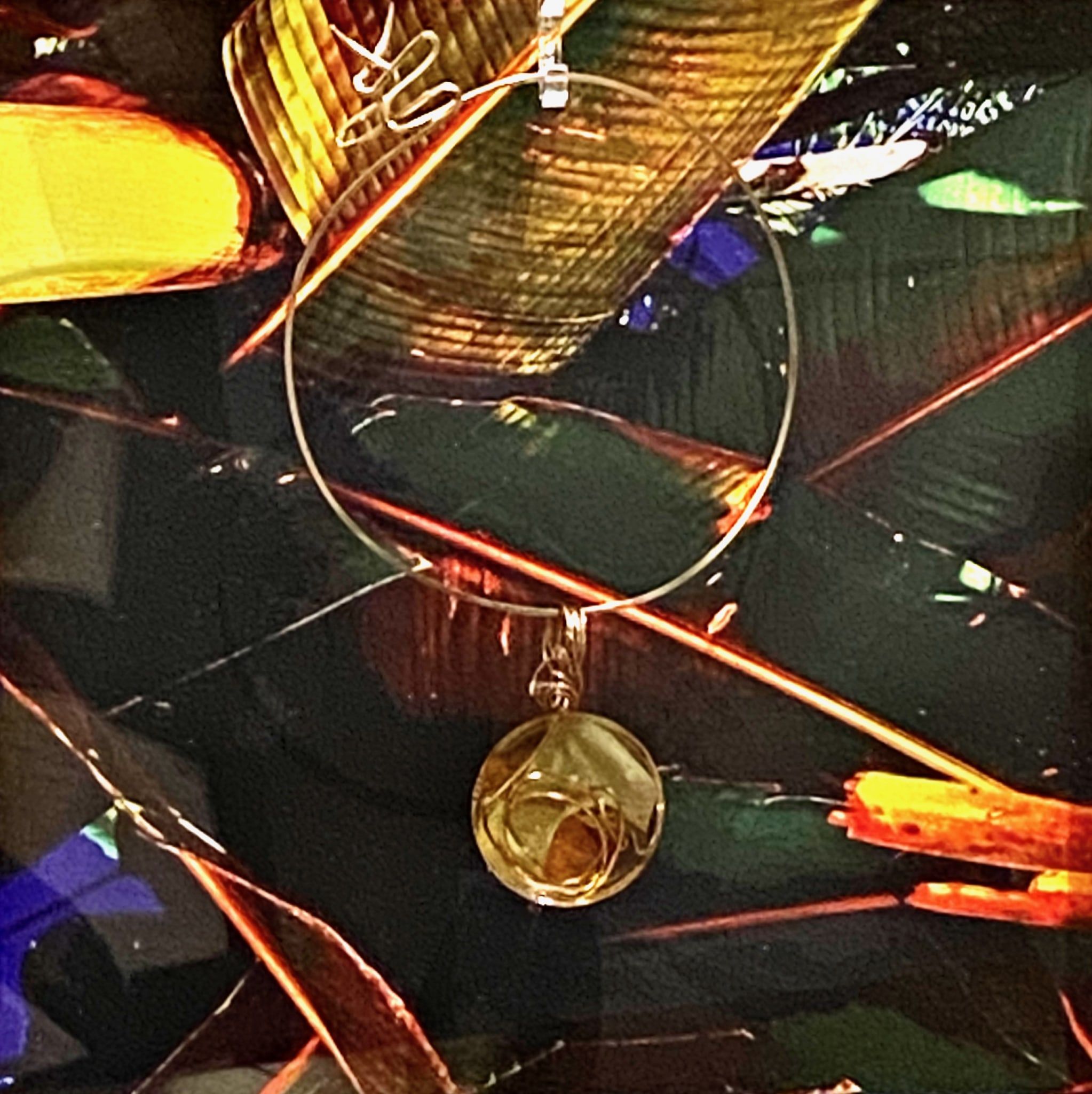 Jewelry Box with Necklace Round Medallion by Silvana LaCreta Ravena