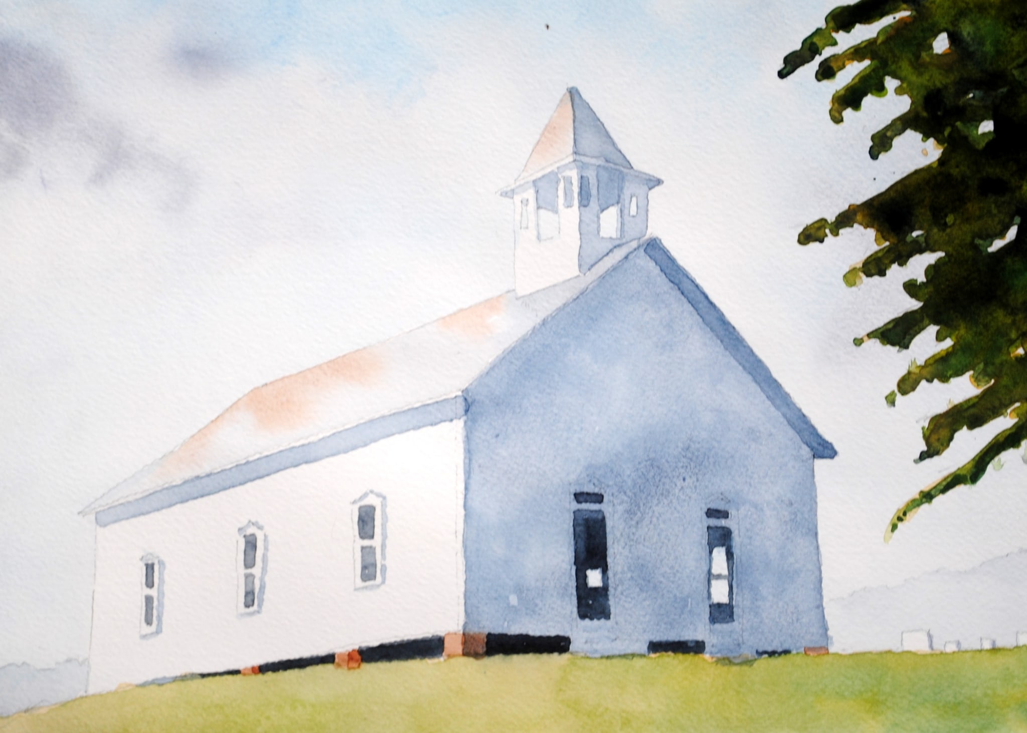 cades cove church 3 by sherman barnes