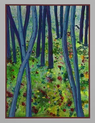 Blue Trees by Rudite Jaunarajs