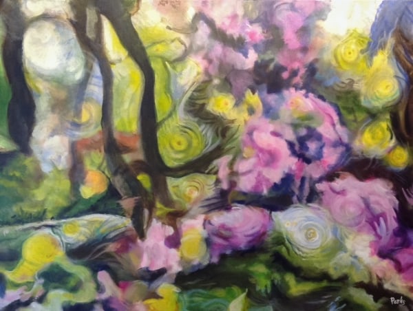 Modern Jazz And Benn's Redbud Tree by Jim Parks