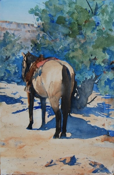 Cowboy Waiting by Sandy Lynn Wisecup