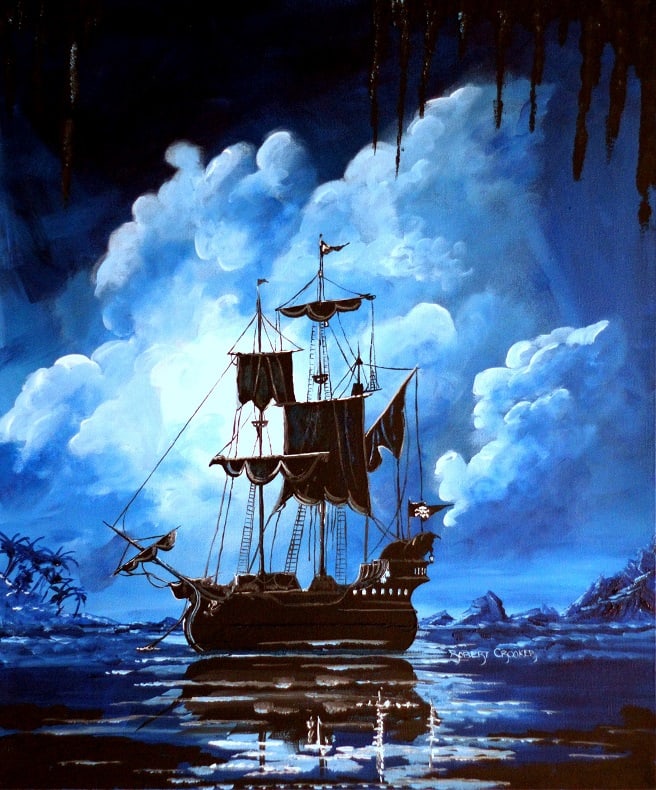 Asleep in Neverland by ROBERT CROOKER ART