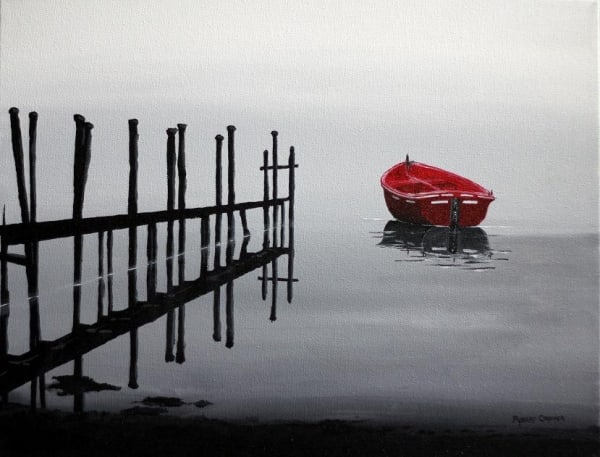 A Red Boat by ROBERT CROOKER ART