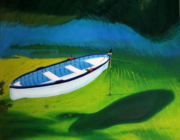 Row Boat Afloat by ROBERT CROOKER ART