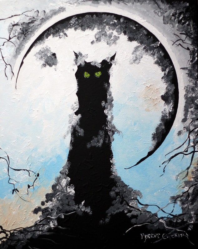 Sinjin Moon Cat by ROBERT CROOKER ART