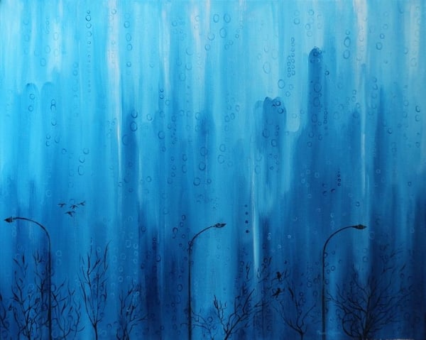 Rain on a Pane by ROBERT CROOKER ART