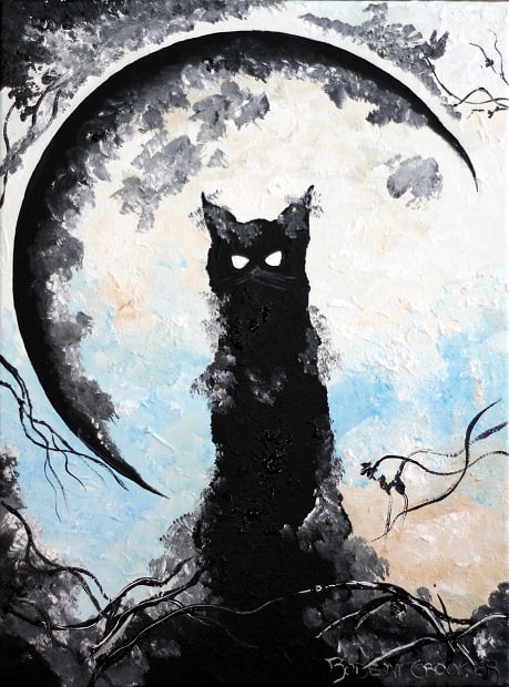 Moon Cat by ROBERT CROOKER ART