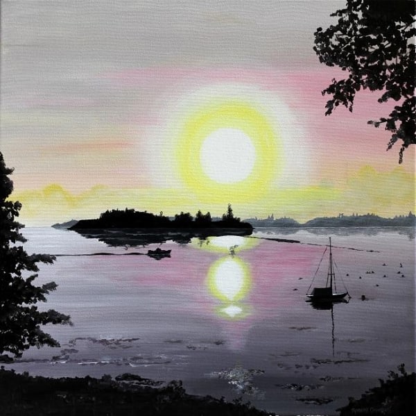 Muscongus Bay by ROBERT CROOKER ART