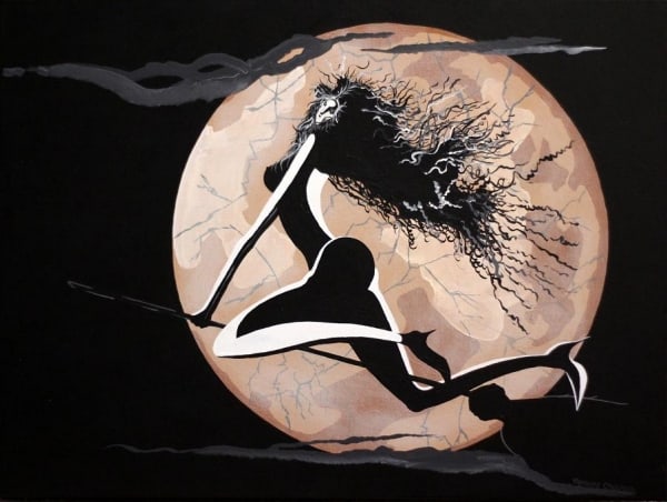 Naked as a Witch by ROBERT CROOKER ART
