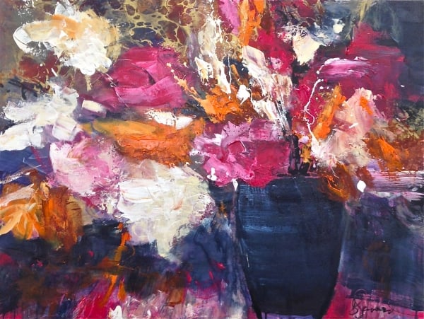 Bouquet en clair obscur by Doris Savard