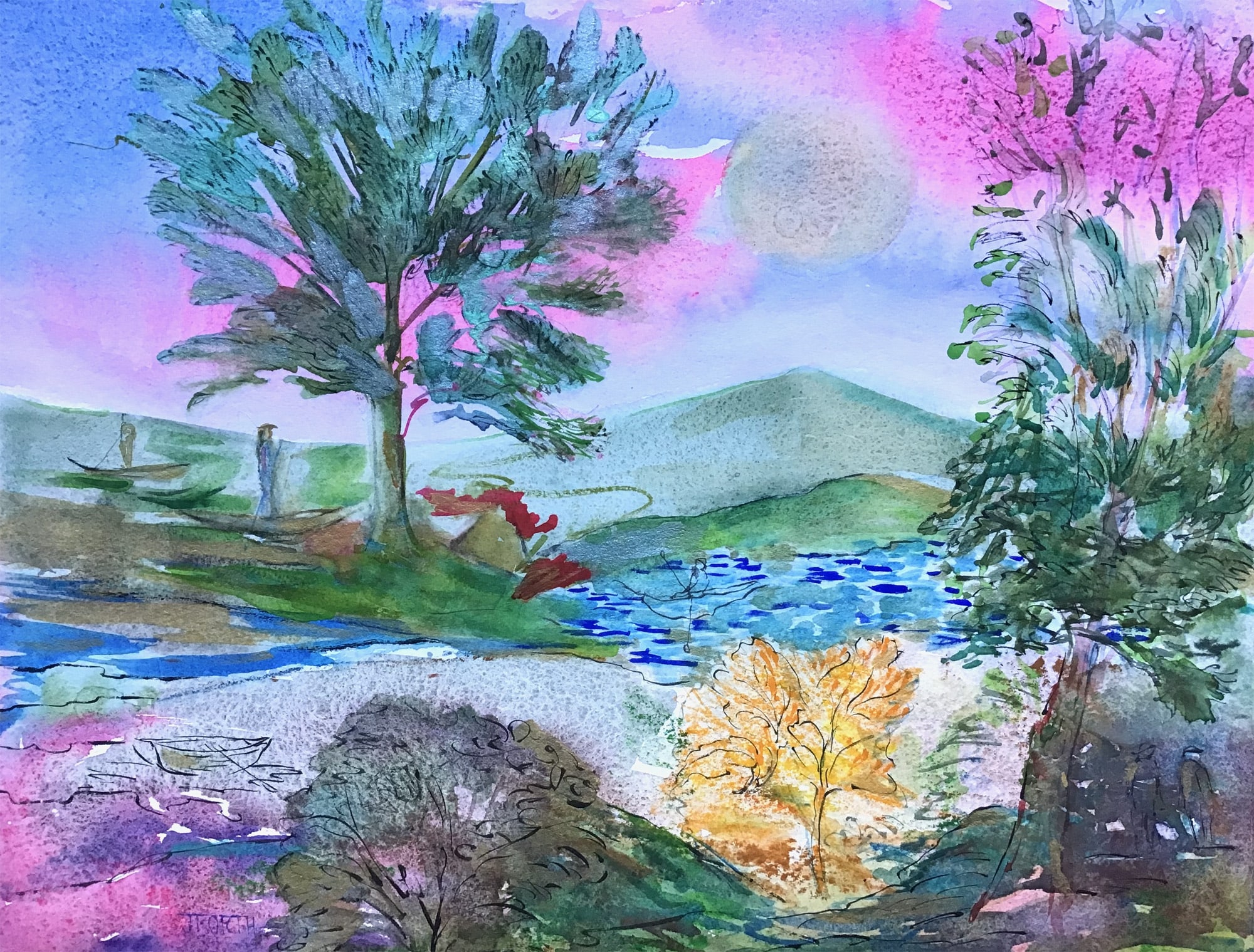 River Boats by Jane Forth
