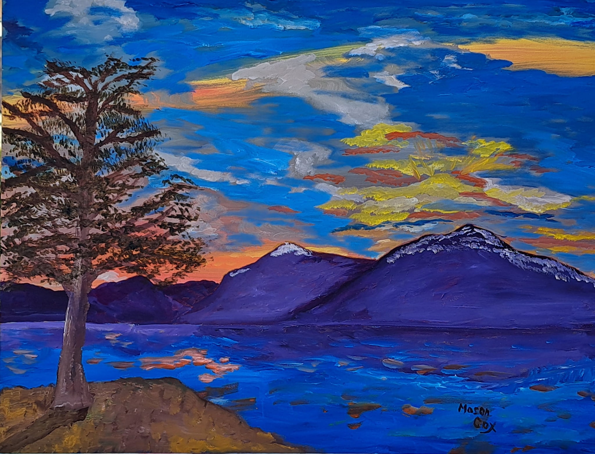 Sunset over the Mountains by Mason Cox