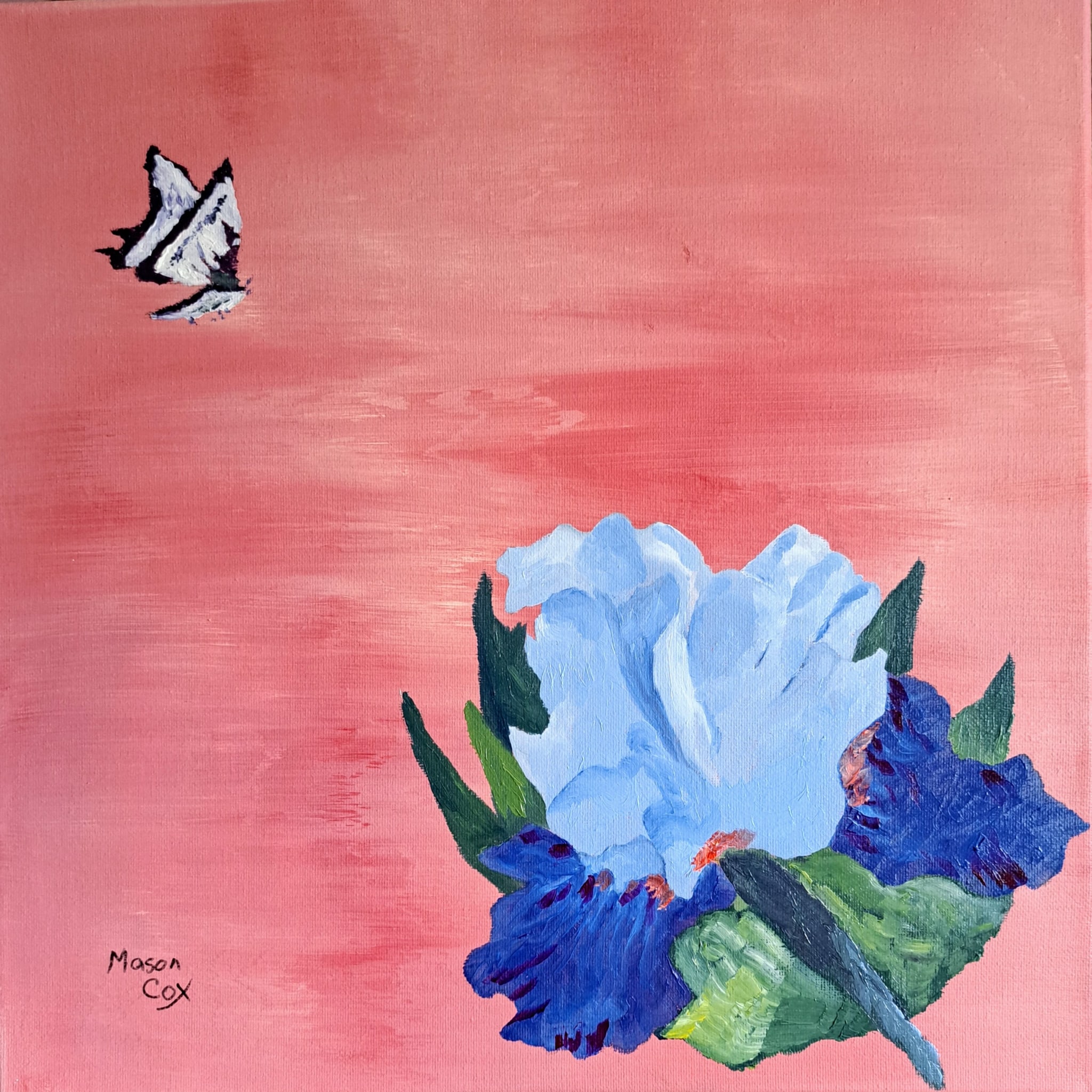 Blue Iris (red) by Mason Cox