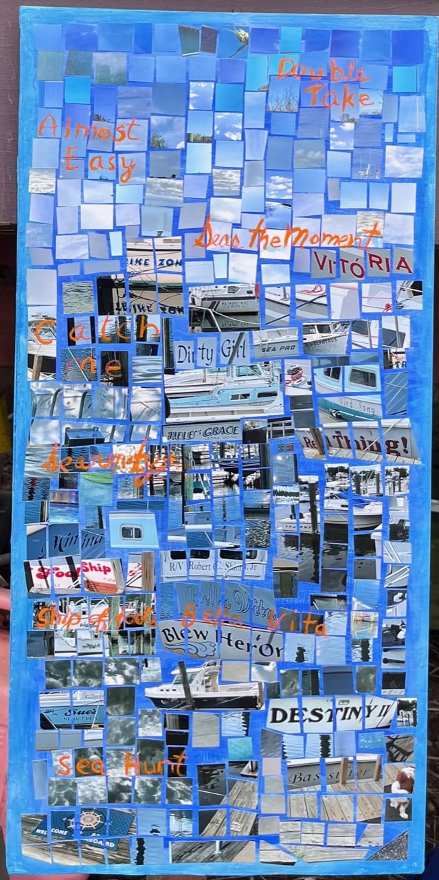 New Jersey State marina boats and names by Anna Jewel Gove