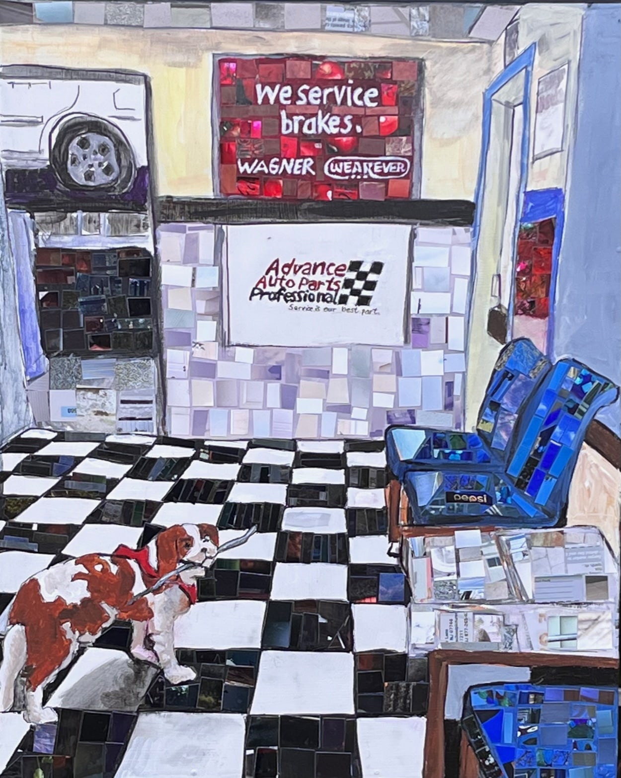 Waiting for an oil change by Anna Jewel Gove
