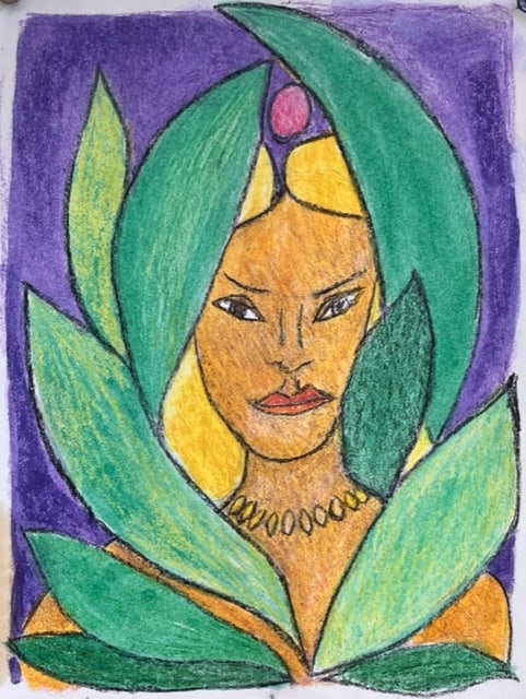 A queen of leaves by Anna Jewel Gove