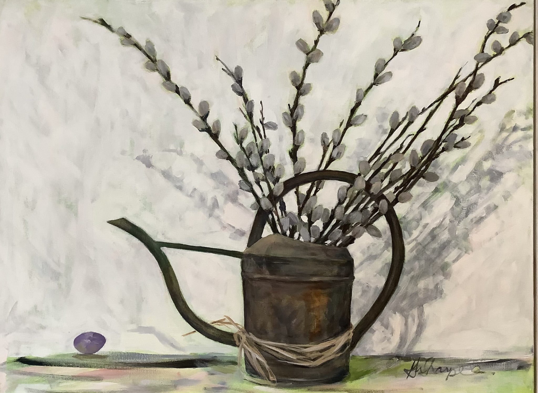 Pussy Willows with a Gem by Grace W Sharpe
