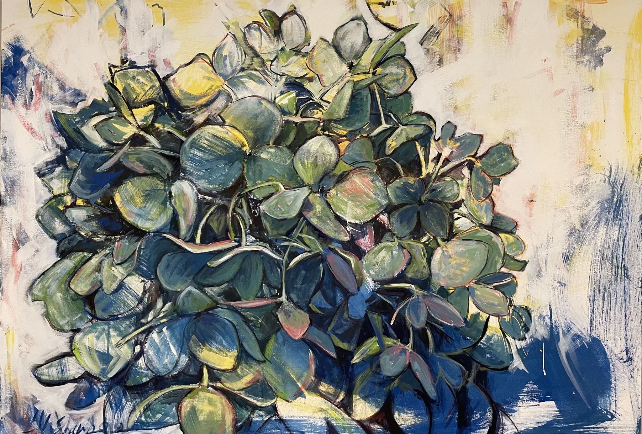Blue Hydrangea by Grace W Sharpe