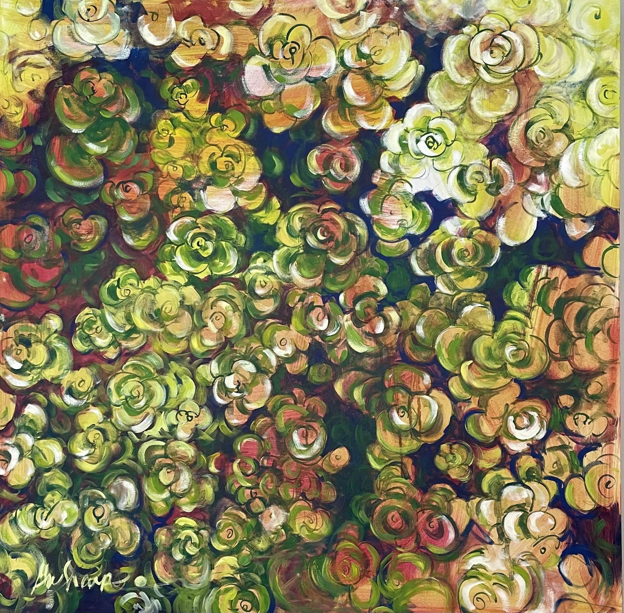 Curly Swirly Ground Cover by Grace W Sharpe