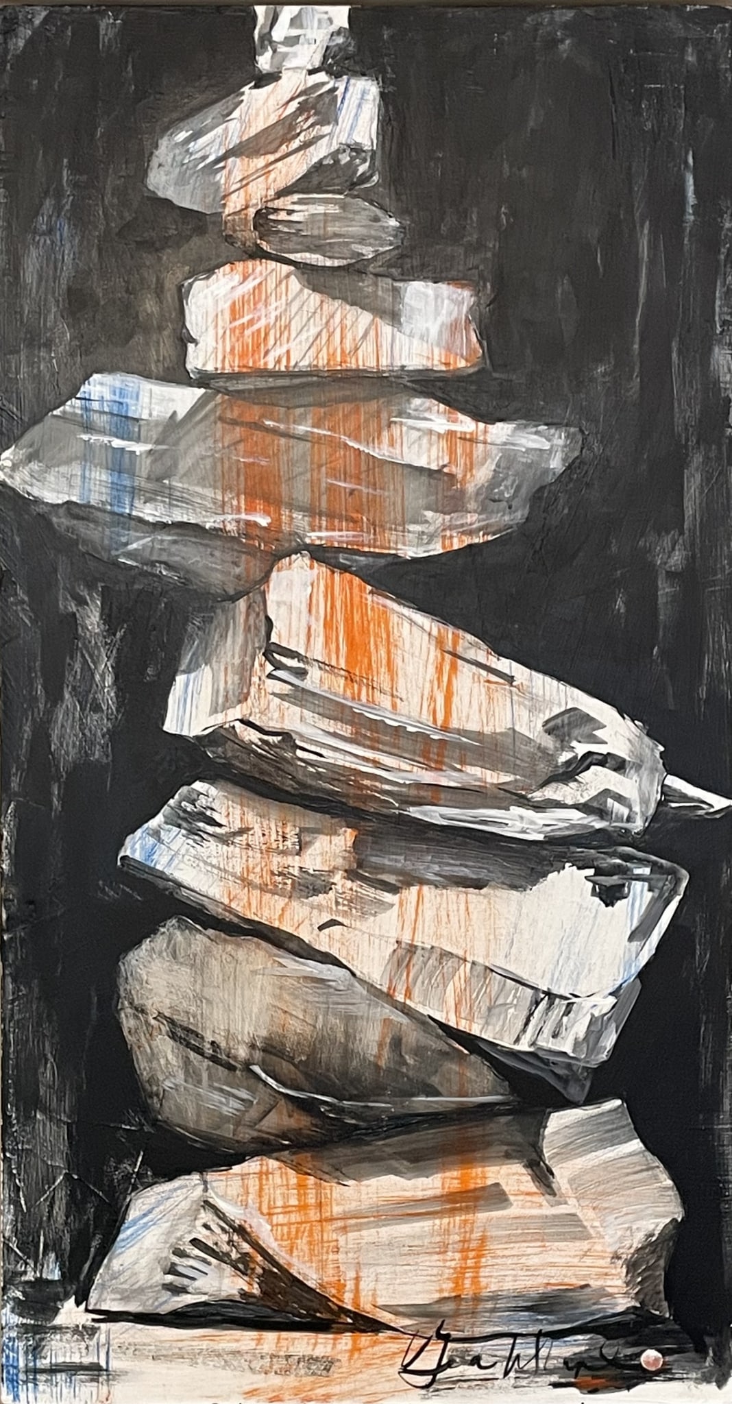 Orange Stripe by Grace W Sharpe