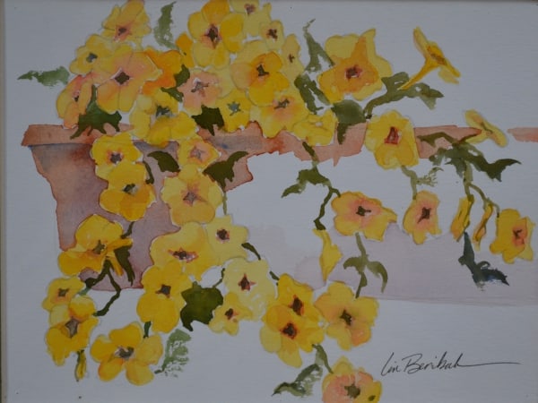 New Petunias (study) by Lin Beribak