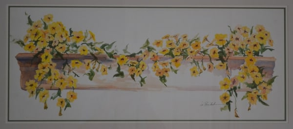 Copper Flowerbox with New Petunias by Lin Beribak