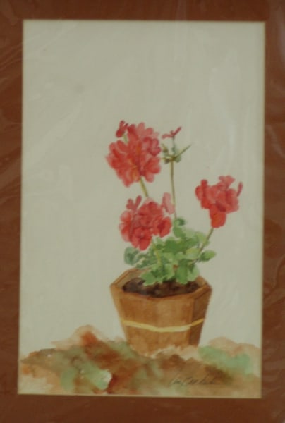 Geranium Pot by Lin Beribak