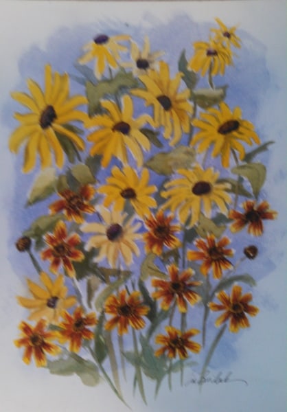 In My Garden, 3 by Lin Beribak