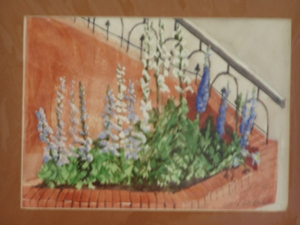 Breck's Delphiniums by Lin Beribak