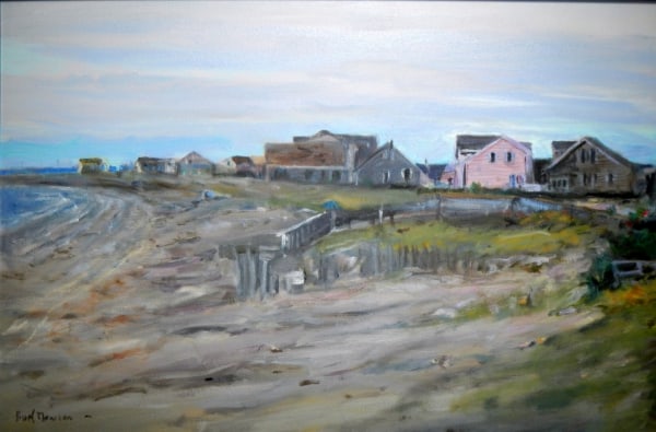 Pink House, Charlestown Beach, RI by Burl J Dawson Jr