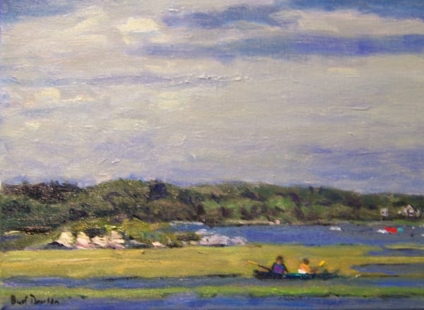 Two People Kayaking by Burl J Dawson Jr