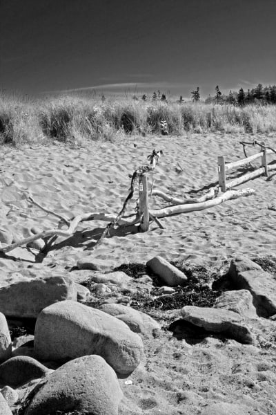 Sand Beach Fence by Tom Borgal Photography