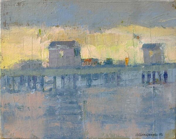 Sunset Between Grays