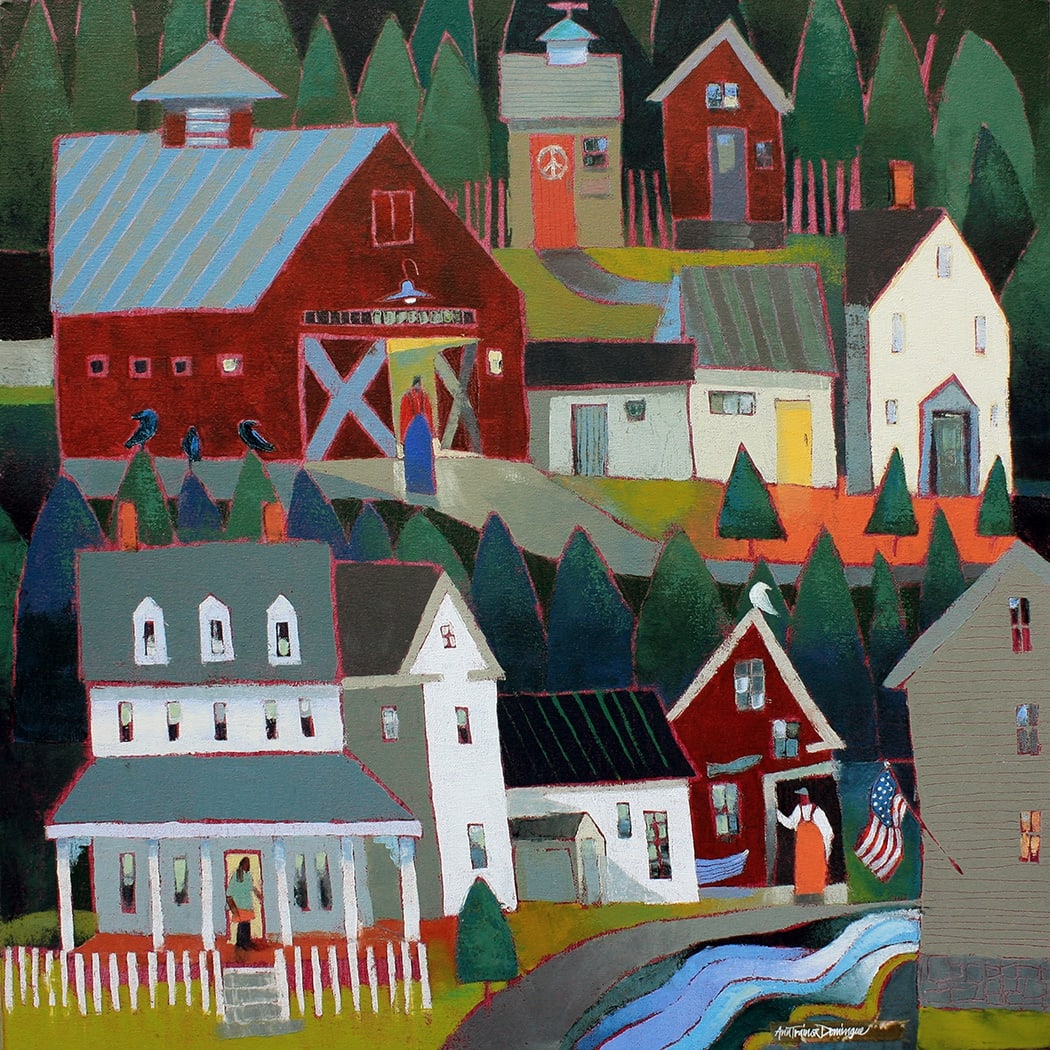 Village Outskirts by Ann Trainor Domingue