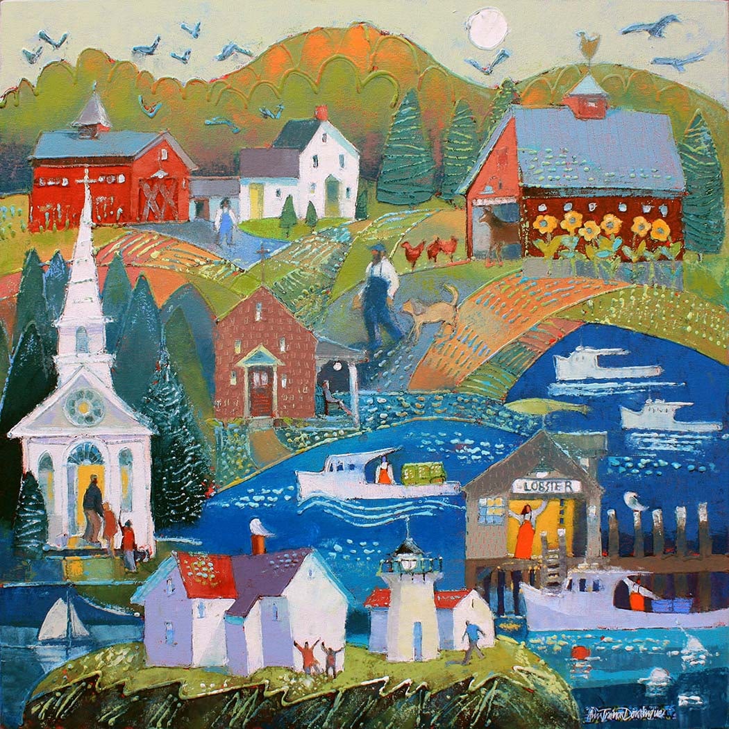 Village Lighting the Way