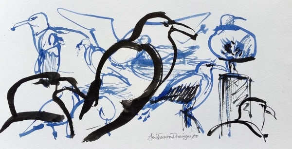 Seagulls Pier by Ann Trainor Domingue