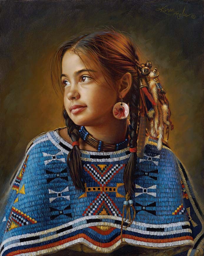 Girl with the Pink Earring by Karen Noles