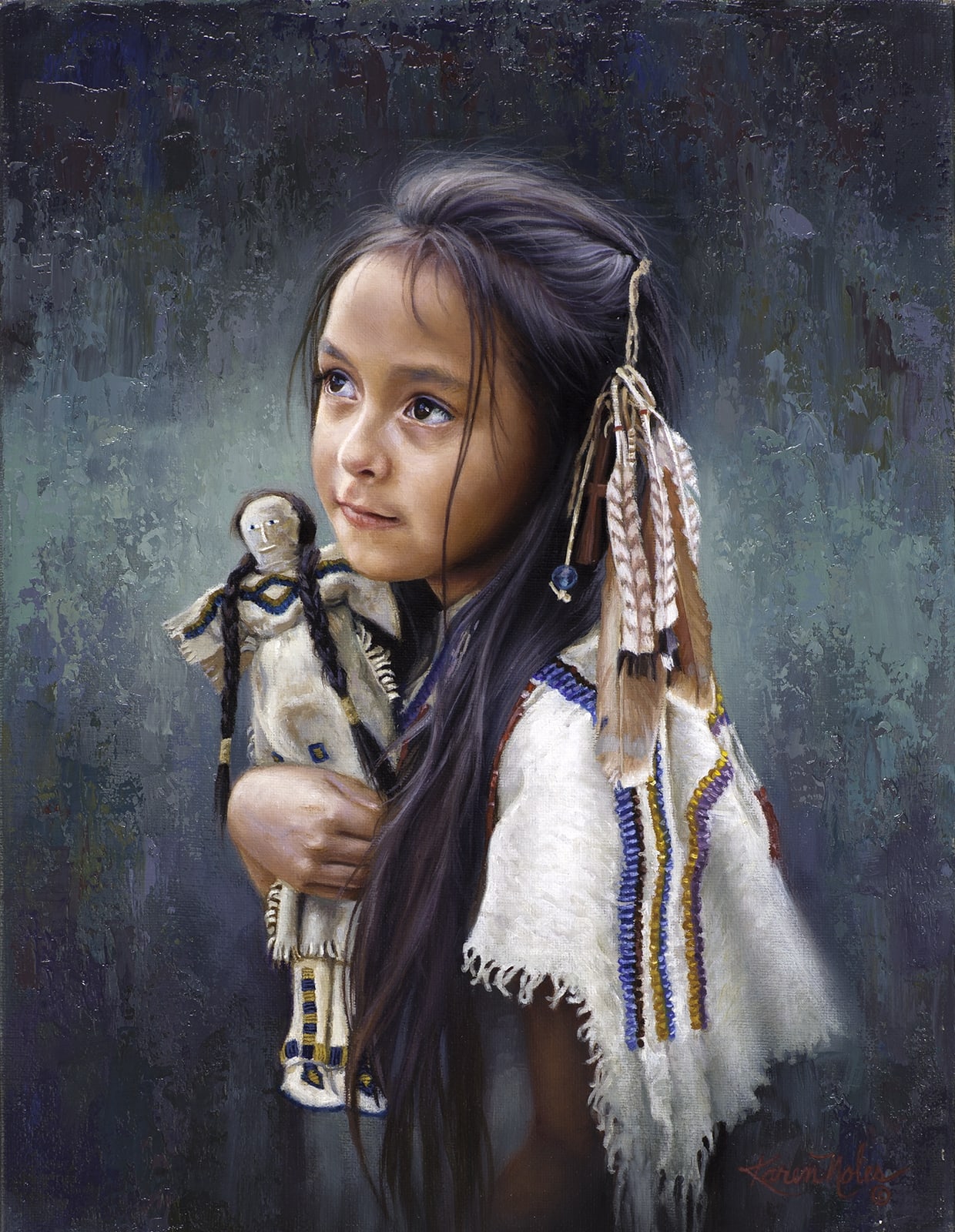 Little Red Tailed Hawk by Karen Noles