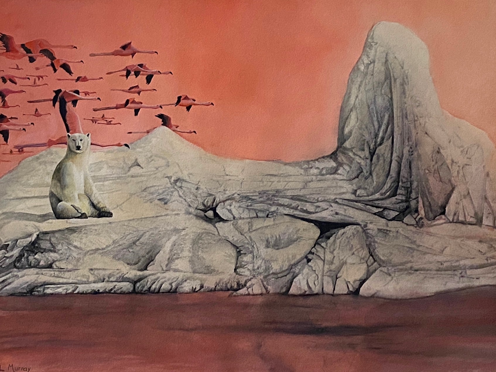 Sunny With Chance of Flamingos by Linda Clowes Murray