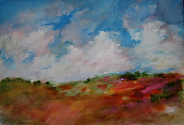 Over Rolling Hills by Calvin deRuyter