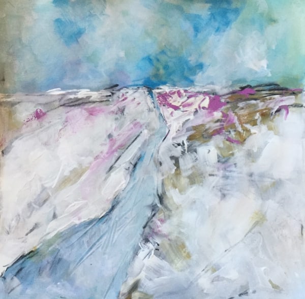 Stream from the Marsh: Winter by Calvin deRuyter