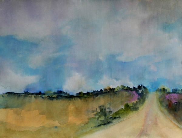 Road Into Town by Calvin deRuyter