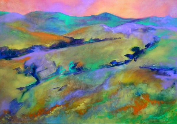 Windbreak (Sunset) by Calvin deRuyter