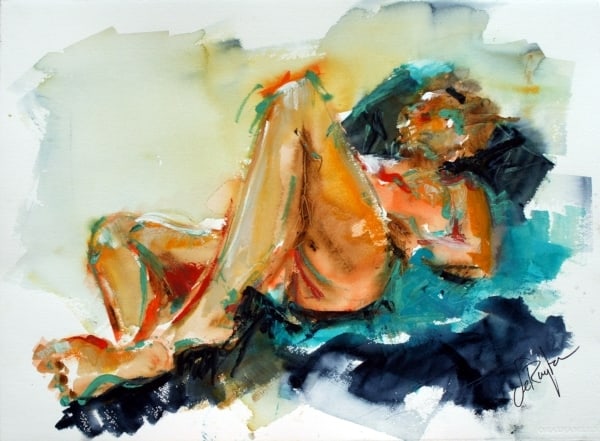 Reclining by Calvin deRuyter