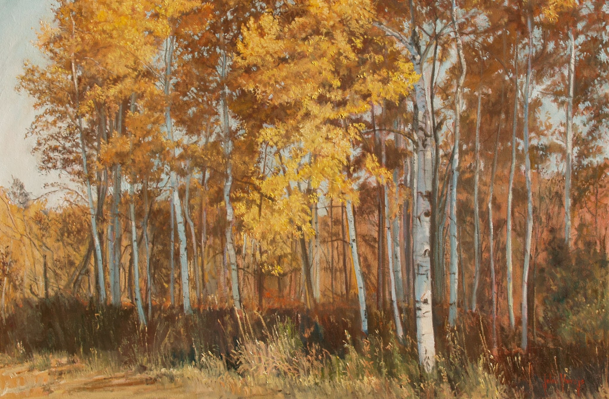Trees--Autumn Grove by John Horejs