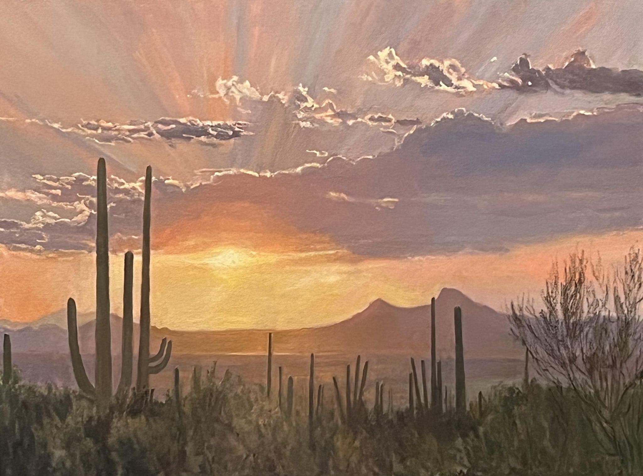 Desertscapes--Desert Sunset Serenity by John Horejs