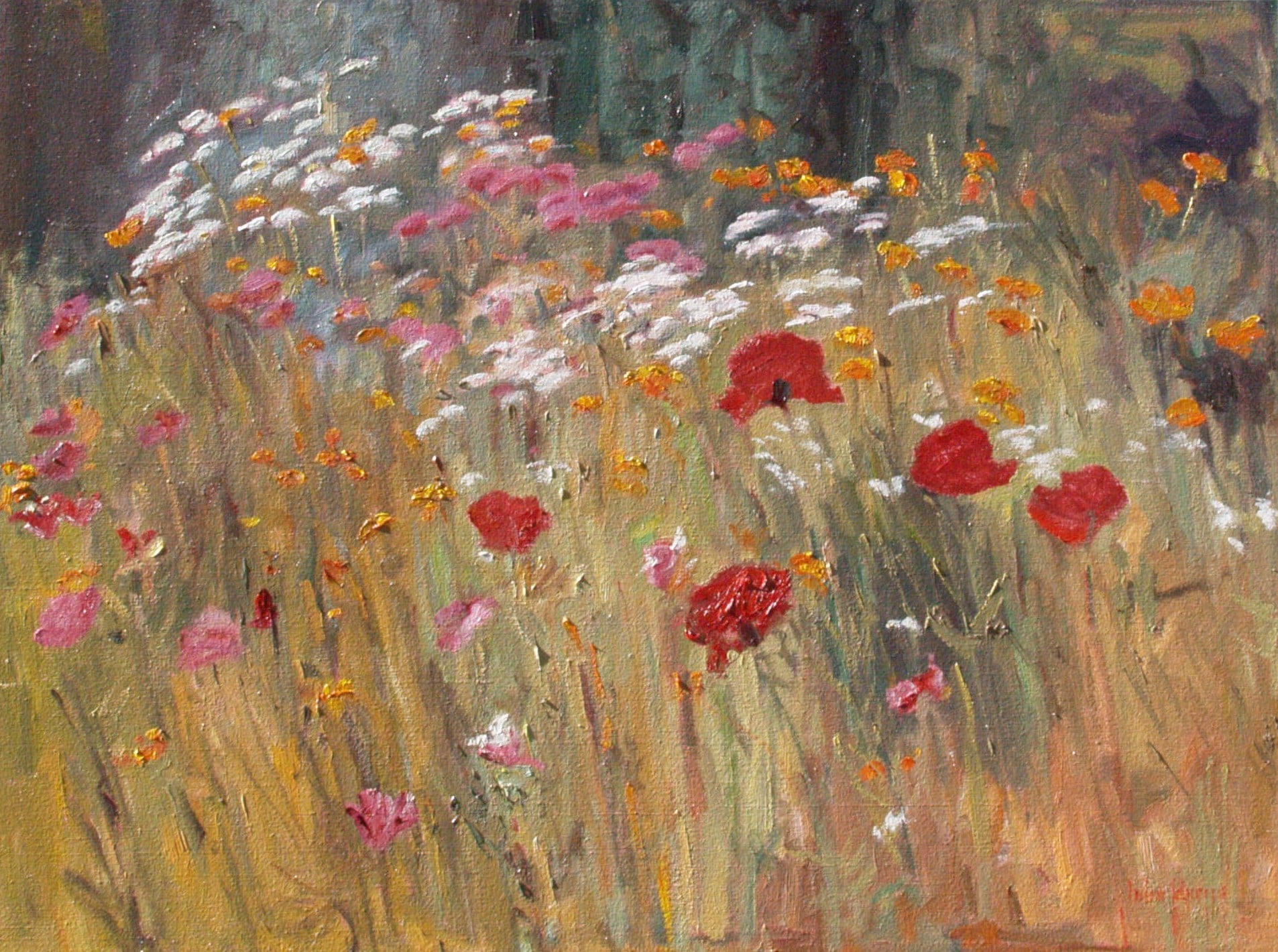 Floral--Garden Along Trail Creek by John Horejs